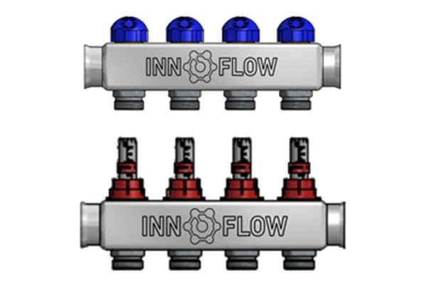 Коллектор с расходомерами на 3 выхода  INNOFLOW