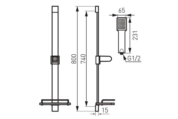 Душевая стойка Ferro N110