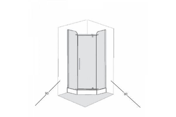 Душевая кабина пятиугольная BELFORM NEW 900*900 мм
