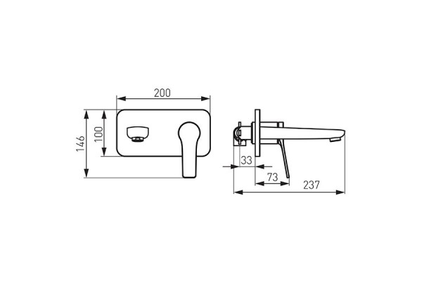 Смеситель FERRO STRATOS BSC3PABL