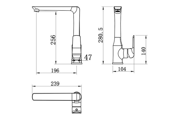 Смеситель FERRO TINA 38714.0