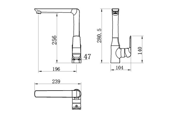 Смеситель FERRO TINA 38714.5