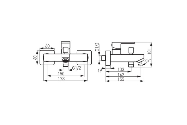 Смеситель FERRO ZICCO black BZI1BL